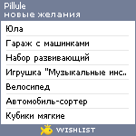 My Wishlist - pillule