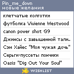 My Wishlist - pin_me_down