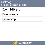 My Wishlist - pinkdog