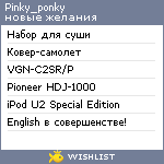 My Wishlist - pinky_ponky