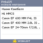 My Wishlist - pitbul25