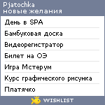 My Wishlist - pjatochka