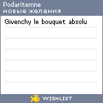 My Wishlist - podaritemne