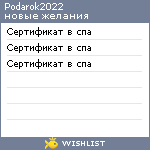 My Wishlist - podarok2022