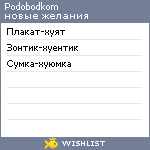 My Wishlist - podobodkom