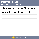 My Wishlist - podryga_brata