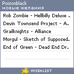 My Wishlist - poisonblack
