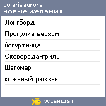 My Wishlist - polarisaurora