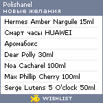 My Wishlist - polishanel