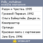 My Wishlist - polly_mchalmes