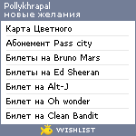 My Wishlist - pollykhrapal