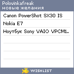 My Wishlist - polovinkafreak