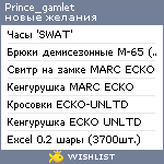 My Wishlist - prince_gamlet