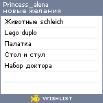 My Wishlist - princess_alena