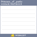 My Wishlist - princess_of_punks