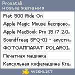 My Wishlist - pronatali