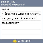 My Wishlist - ptitsa_25