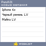 My Wishlist - punsh31