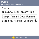 My Wishlist - puppe