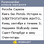 My Wishlist - purenovember