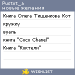 My Wishlist - pustot_a