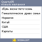 My Wishlist - qwerty05