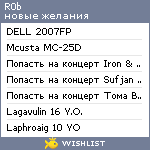 My Wishlist - r0b