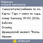 My Wishlist - raburesu