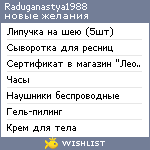 My Wishlist - raduganastya1988