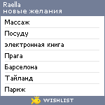 My Wishlist - raella