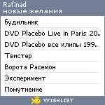 My Wishlist - rafinad