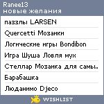 My Wishlist - ranee13