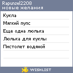 My Wishlist - rapunzel2208