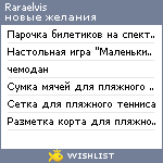My Wishlist - raraelvis