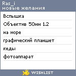 My Wishlist - ras_i