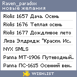 My Wishlist - raven_paradox