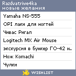 My Wishlist - razdvatriwe4ka