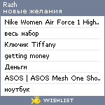 My Wishlist - razh