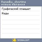 My Wishlist - razvedka_showtime