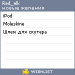 My Wishlist - red_elk