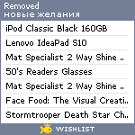 My Wishlist - removed