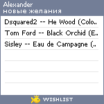 My Wishlist - resnitschenko