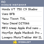 My Wishlist - ri0