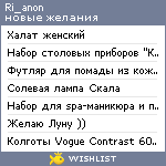 My Wishlist - ri_anon