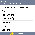My Wishlist - ri_n