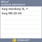 My Wishlist - rifraf