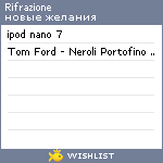 My Wishlist - rifrazione