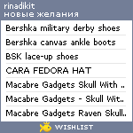 My Wishlist - rinadikit