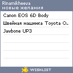 My Wishlist - rinamikheeva