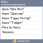 My Wishlist - rinko